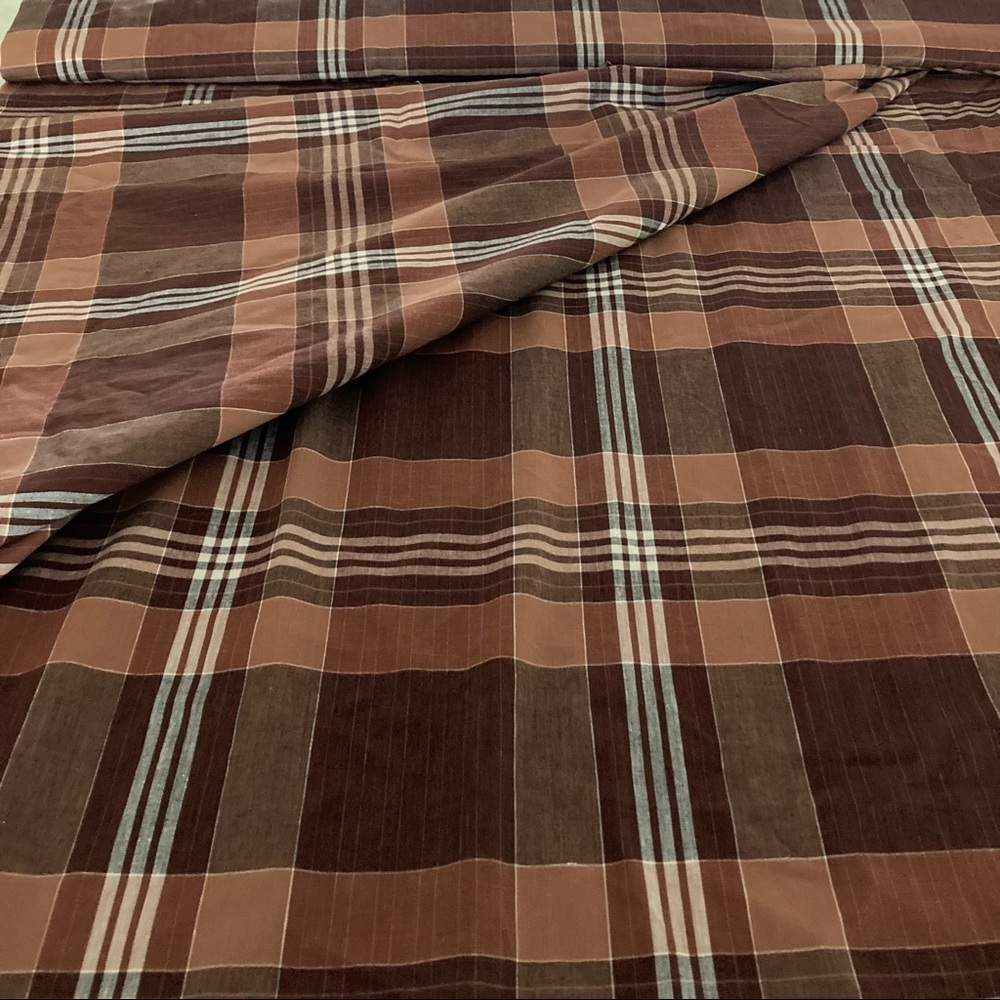 Vintage Plaid Fabric 7.25 Yards